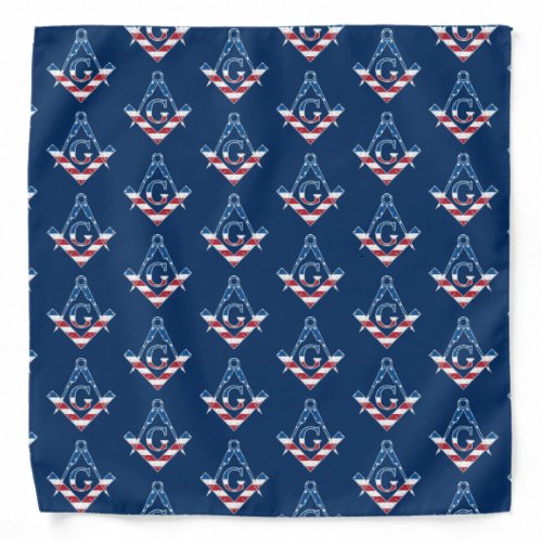 USA Freemasonic symbol Bandana