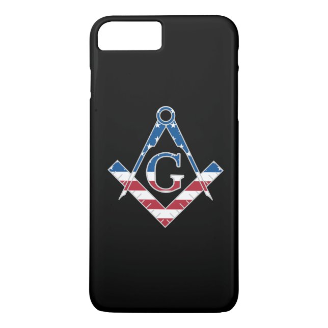 USA Freemasonic symbol Case-Mate iPhone Case (Back)