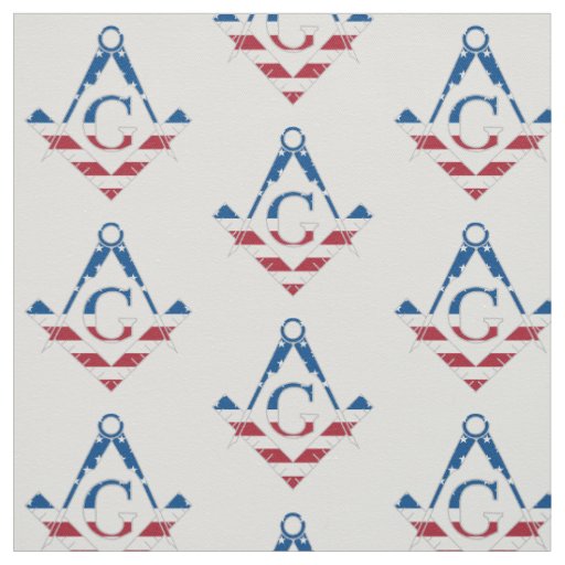 USA Freemasonic symbol Fabric