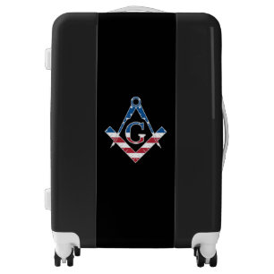 USA Freemasonic symbol Luggage