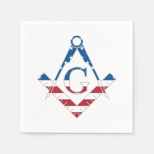 USA Freemasonic symbol Paper Napkins