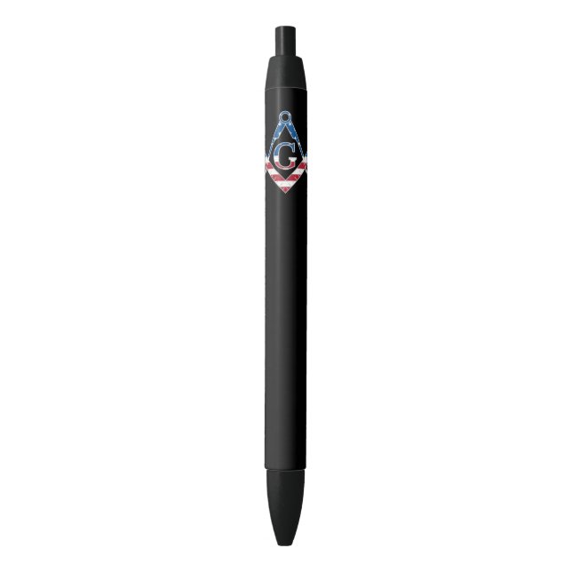USA Freemasonic symbol Pen (Front Vertical)