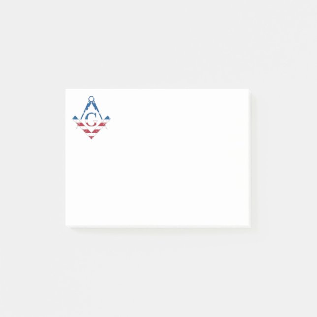 USA Freemasonic symbol Post-it Notes (Front)