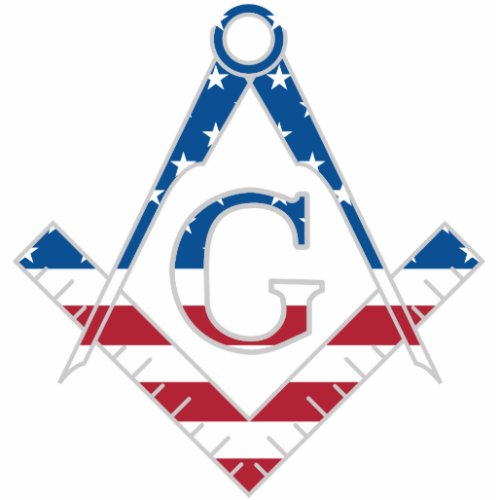 USA Freemasonic symbol Statuette