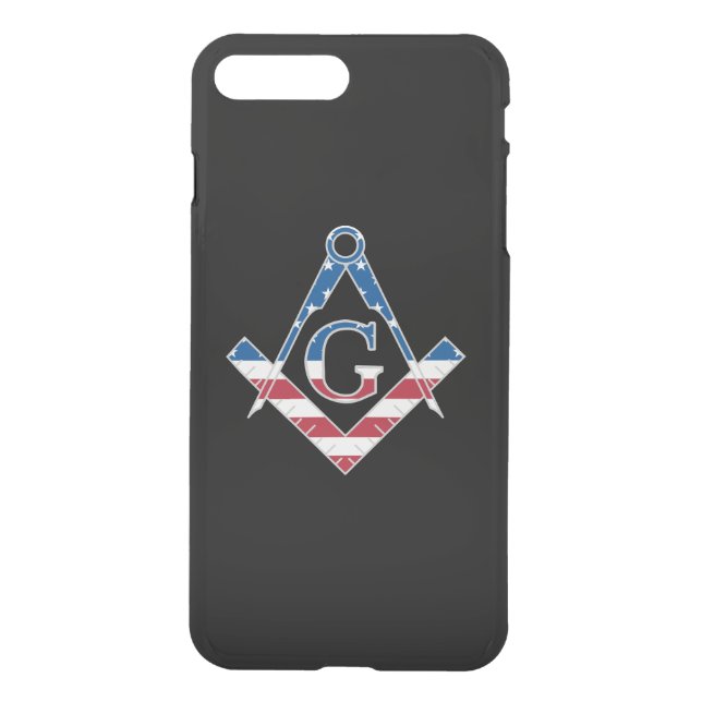 USA Freemasonic symbol Uncommon iPhone Case (Back)