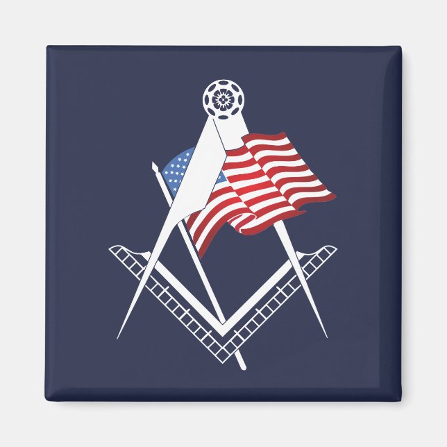 USA freemasonry symbol Magnet (Front)