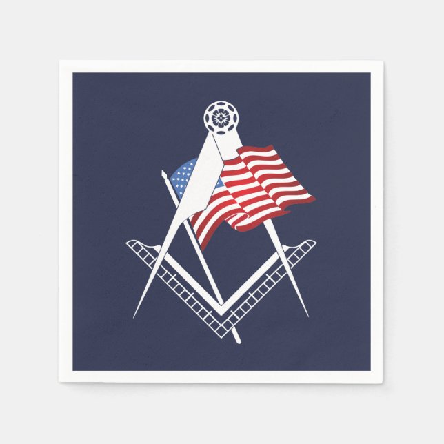 USA freemasonry symbol Napkins (Front)