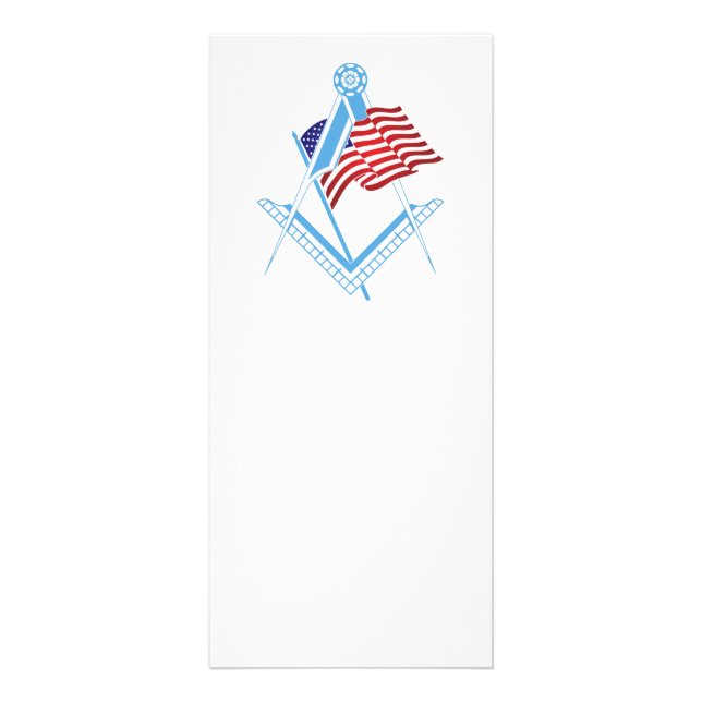 USA freemasonry symbol Rack Card (Front)
