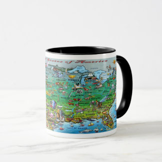 USA Fun Map Mug