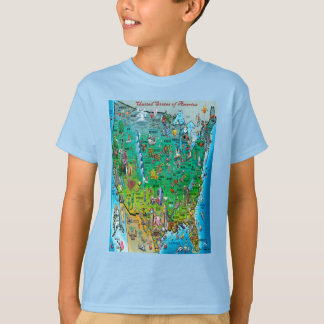 USA Fun Map T-Shirt
