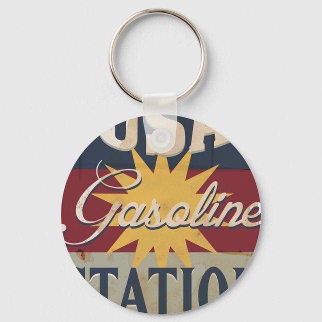 usa gas station keychain (Front)
