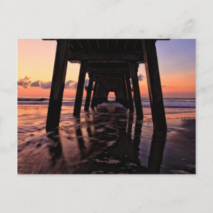USA, Georgia, Tybee Island, Pier At Tybee Island Postcard