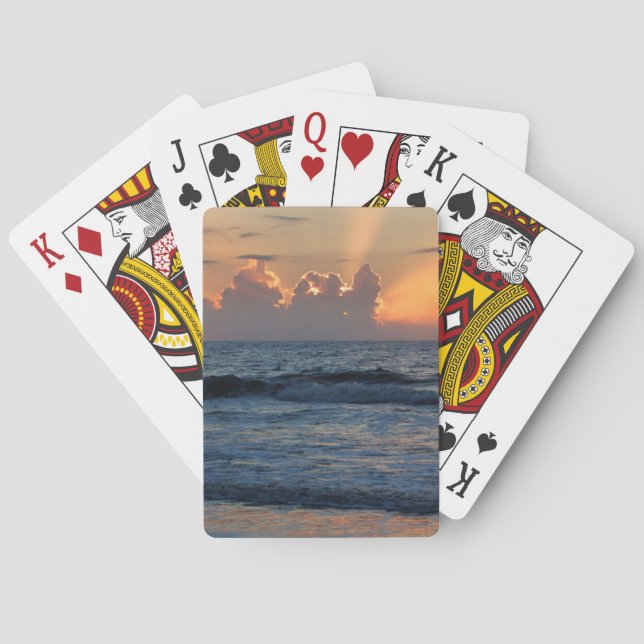 USA, Georgia, Tybee Island, Tybee Island Beach Poker Cards (Back)