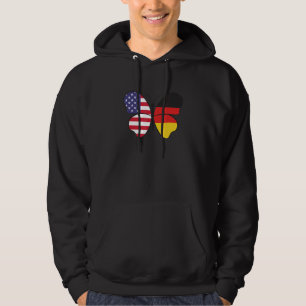 Usa Germany Butterfly Dual Citizenship Hoodie