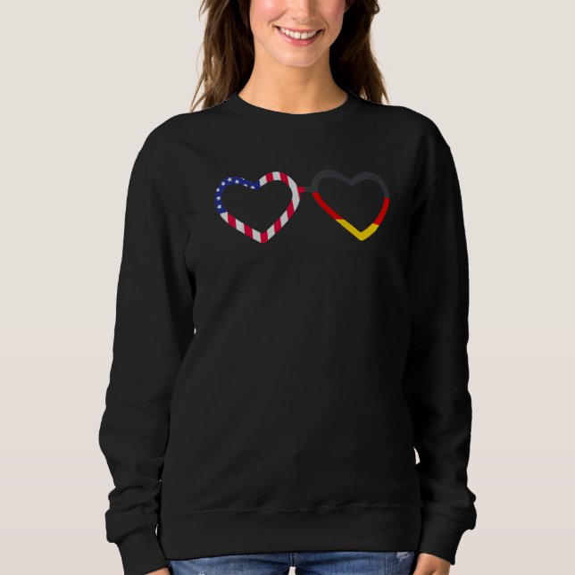 USA Germany Flag German American Von Steuben Day   Sweatshirt (Front)