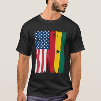 Usa Ghana Flag Hoodie T-Shirt