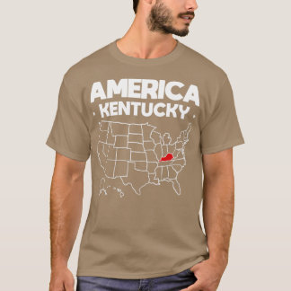 USA gift Kentucky State T-Shirt