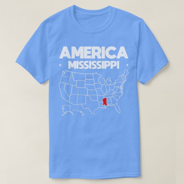 USA gift Mississippi State T-Shirt (Design Front)