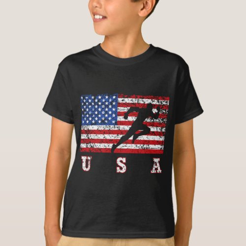USA Gift Track Team T_Shirt