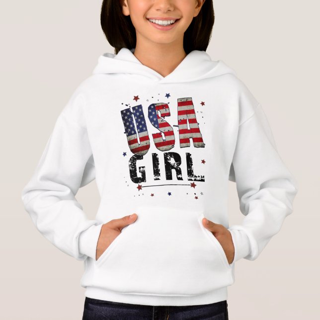 USA Girl Hoodie (Front)