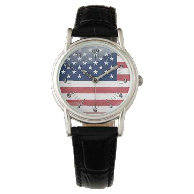 Usa glossy flag watch (Front)