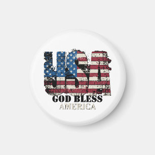 USA God Bless America Magnet