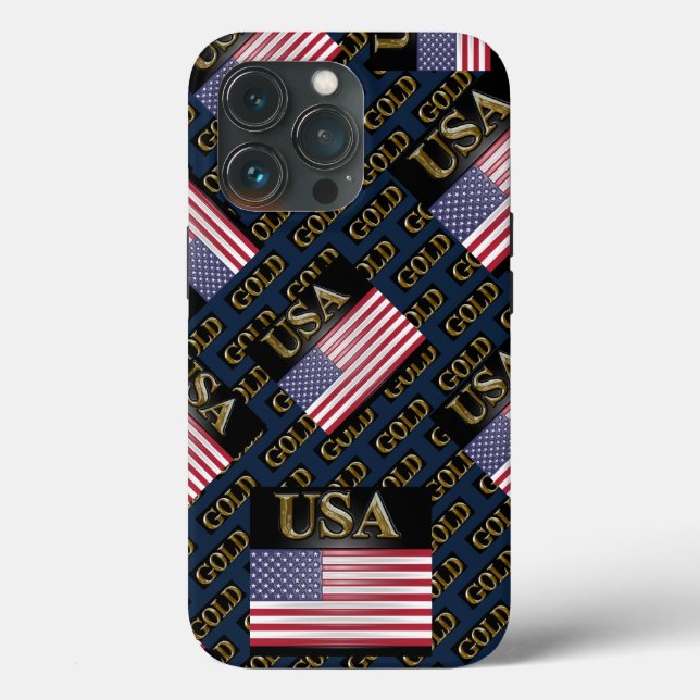 USA  GOLD     Case-Mate iPhone CASE (Back)