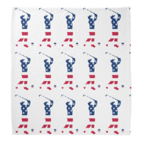 USA golf America flag golfer Bandana