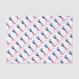 USA golf America flag golfer Tissue Paper