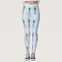 USA golf American flag golfer Leggings