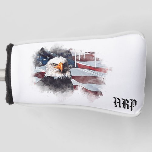  USA Golf Putter Cover Patriotic Eagle Flag