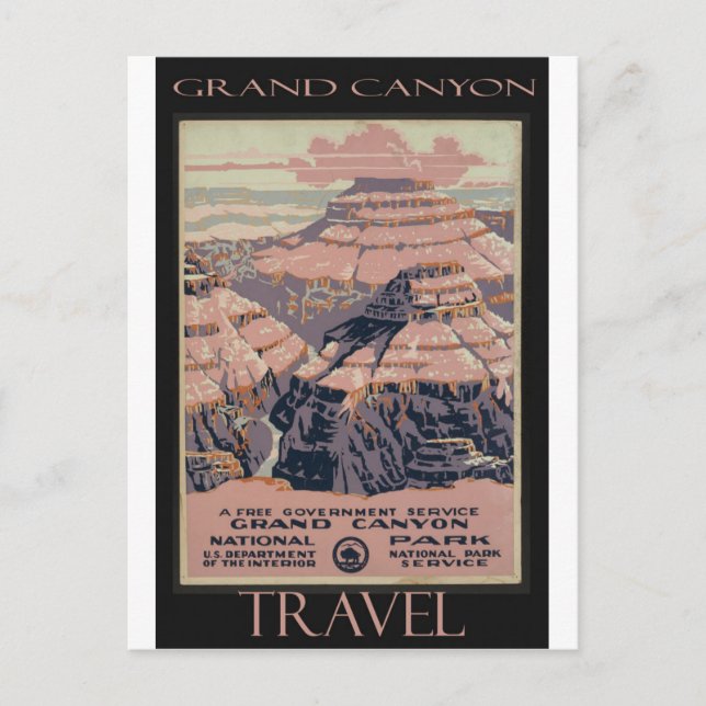 USA Grand Canyon National Park Vintage Postcard (Front)