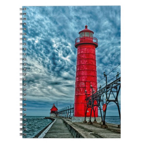 USA Grand Haven Michigan lighthouse Notebook