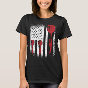 USA Graphic Dart Player Darts Dartboard Bullseye T T-Shirt