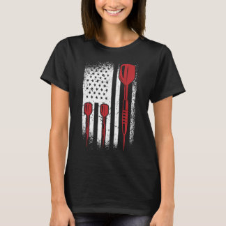 USA Graphic Dart Player Darts Dartboard Bullseye T T-Shirt