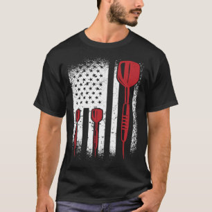USA Graphic Dart Player Darts Dartboard Bullseye T T-Shirt