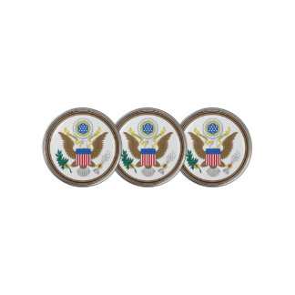 usa great seal golf ball marker
