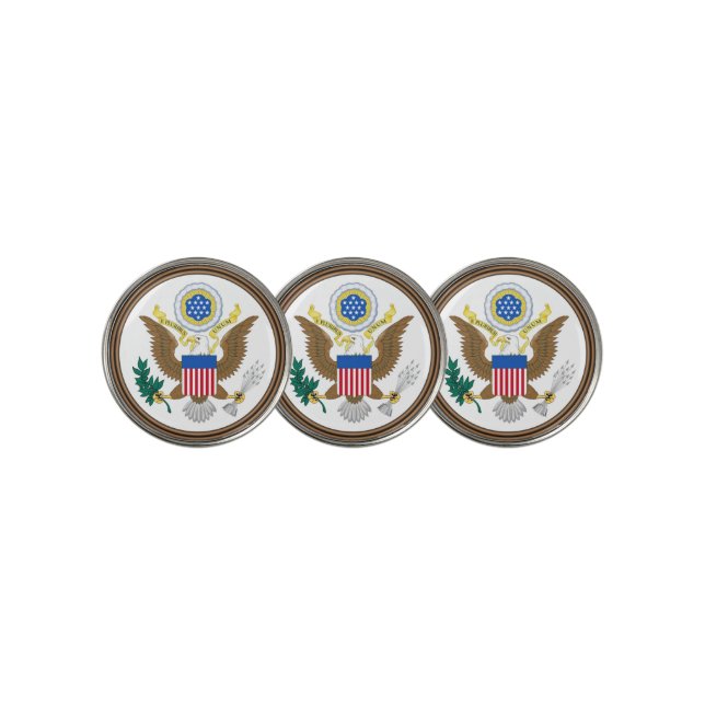 usa great seal golf ball marker (3 Up)