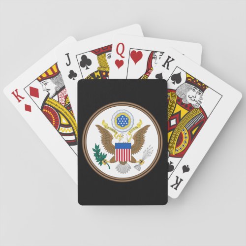 usa great seal poker cards