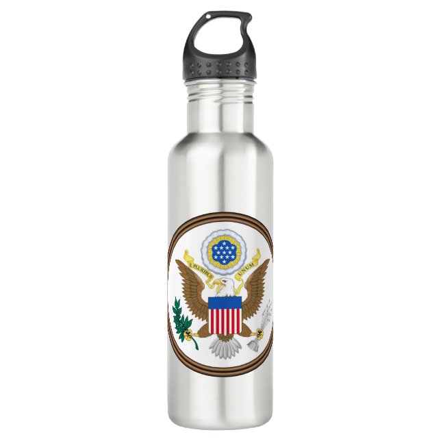 usa great seal stainless steel water bottle (Front)