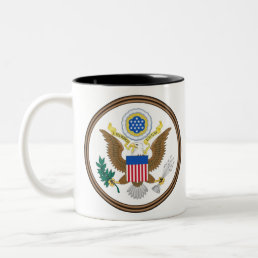 usa great seal Two-Tone coffee mug