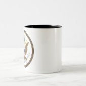 usa great seal Two-Tone coffee mug (Center)