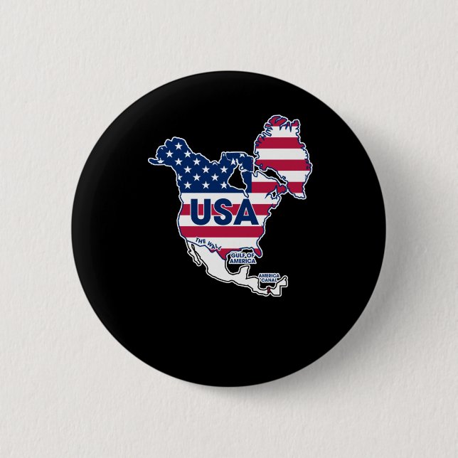 Usa = Greenland + Canada + Gulf + Canal  Button (Front)