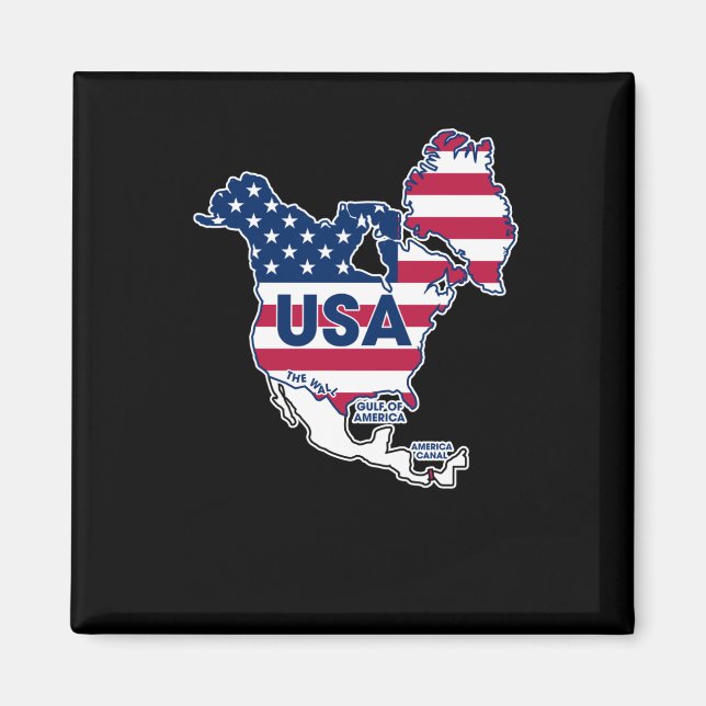 Usa = Greenland + Canada + Gulf + Canal  Magnet (Front)