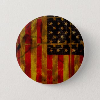 Usa Grunge American Flag Button by HumphreyKing at Zazzle