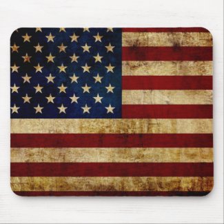 USA / Grunge Flag Mouse Pad