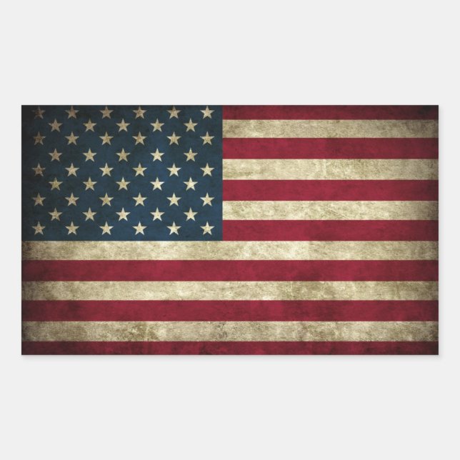 USA Grunge Flag Sticker (Front)