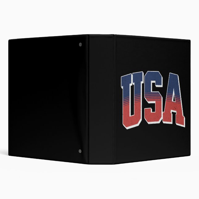 USA grunge text design 3 Ring Binder (Background)