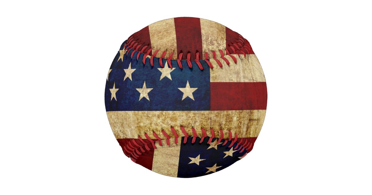 USA / Grunged Flag Baseball | Zazzle