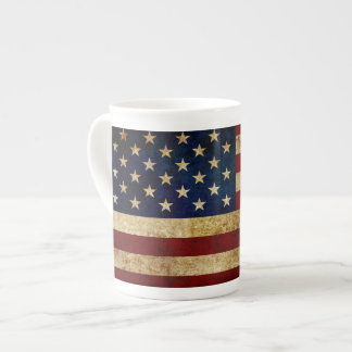 USA / Grunged flag Bone China Mug